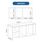 Módulo Aéreo Para Quarto 3 Portas Elegance Angelin|blanc